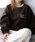 【アンドミー/andme】の裏起毛 ロゴ 刺繍 ANME スウェット トップス ANME アンメ ブラウン|ID: prp329100004787576 ipo3291000000034748034