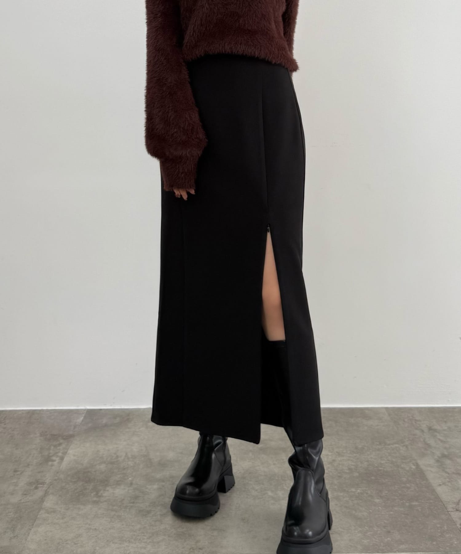 【ジュノア/JUNOAH】のCENEA ハイウエストジップIラインスカート(通年生地) 人気、トレンドファッション・服の通販 founy(ファニー) ファッション Fashion レディースファッション Fashion for Women スカート Skirts other-1|ID: prp329100004787589 ipo3291000000034824846