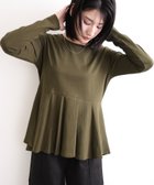 【プールヴー/PourVous】の裾フレア長袖カットソー カットソーきれいめトップス 長袖 ブラウス 人気、トレンドファッション・服の通販 founy(ファニー) ファッション Fashion レディースファッション Fashion for Women トップス・カットソー Cut & Sew Tops シャツ・ブラウス・オフィスカジュアル Elegant Blouses & Button-Ups カットソー・ベーシックTシャツ Cut-and-Sewn Tops / Stretch Tees & Basics カットソー Cut and Sewn Top フレア Flare, Flared 長袖 Long Sleeve, Full Sleeve thumbnail カーキ|ID: prp329100004787597 ipo3291000000035140282