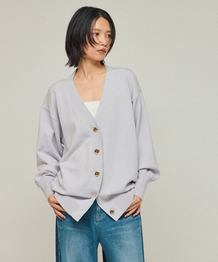 【フリークスストア/FREAK'S STORE】の機能性素材 シルク入り 金釦 ニットカーディガン / 抗ピル / マシンウォッシャブル 25AW インテリア・キッズ・メンズ・レディースファッション・服の通販 founy(ファニー) 　ファッション　Fashion　レディースファッション　Fashion for Women　トップス・カットソー　Cut & Sew Tops　ニット　Knit Tops & Sweaters　カーディガン・羽織り　Layered Style Cardigans　インナー　Innerwear　カーディガン　Cardigan, Knitwear　シルク　Silk, 100% Silk　スニーカー　Sneakers, Trainers　スラックス　Slacks, Dress Pants　タートルネック　Turtleneck, High Neck　デニム　Denim, Jeans Material　フェミニン　Feminine, Girly　ブラウジング　Blouson Silhouette, Cinched Waist　ボトム　Bottoms, Lower Wear　ロング　Long, Long-Length　A/W・秋冬　Autumn/Winter　冬　Winter / This Winter　おすすめ　Recommended / Our Picks　夏　Summer　2025年　2025　2025-2026秋冬・A/W　Autumn/Winter 2025–26 AW25–26　ラベンダー|ID: prp329100004787601 ipo3291000000034789777