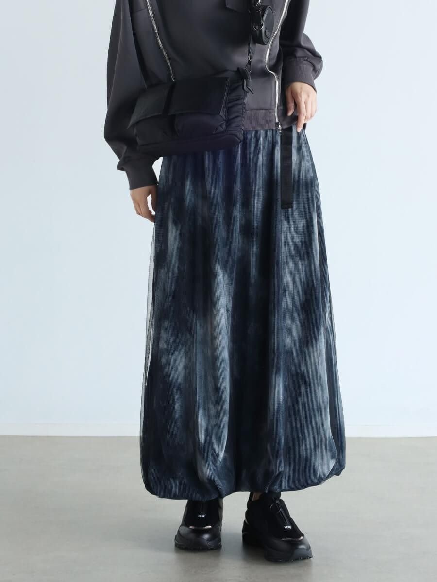 【ラシュッド/LASUD】のチュールレイヤードプリーツスカート 人気、トレンドファッション・服の通販 founy(ファニー) 　ファッション　Fashion　レディースファッション　Fashion for Women　スカート　Skirts　プリーツスカート / 上品フェミニンスタイル　Pleated Skirts　コンパクト　Compact, Small Size　シンプル　Simple, Minimal　チュール　Tulip, Tulip Motif　トレンド　Trend, Trending Now　バランス　Balance, Style Balance　バルーン　Balloon, Balloon Silhouette　プリーツ　Pleats, Pleated　 other-1|ID: prp329100004787611 ipo3291000000035196428