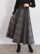 【ヴァン/Vin】のグレンチェックフレアスカート 人気、トレンドファッション・服の通販 founy(ファニー) ファッション Fashion レディースファッション Fashion for Women スカート Skirts Aライン・フレアスカート A-Line & Flared Skirts クラシカル Classical, Vintage-Inspired コンパクト Compact, Small Size ショート Short, Short Length チェック Check, Plaid, Tartan バランス Balance, Style Balance フォルム Silhouette, Form フレア Flare, Flared 無地 Plain, Solid Color A/W・秋冬 Autumn/Winter エレガント 上品 Elegant thumbnail チャコールグレー|ID: prp329100004787641 ipo3291000000034823591
