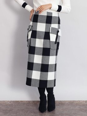 【ヴァン/Vin】のブロックチェックタイトスカート 人気、トレンドファッション・服の通販 founy(ファニー) ファッション Fashion レディースファッション Fashion for Women スカート Skirts シンプル Simple, Minimal スリット Slit, Slit Detail チェック Check, Plaid, Tartan フラット Flat, Flat Shoes フロント Front, Front Design ブロック Block, Solid Block Pattern ポケット Pocket, Pocket Detail A/W・秋冬 Autumn/Winter エレガント 上品 Elegant ビジネス 仕事 通勤 Business / Work / Commuting |ID:prp329100004787643