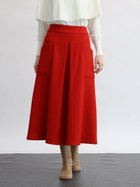 【ラシュッド/LASUD】の圧縮ウールタックデザインスカート 人気、トレンドファッション・服の通販 founy(ファニー) ファッション Fashion レディースファッション Fashion for Women スカート Skirts カットソー Cut and Sewn Top ダブル Double, Double-Breasted フロント Front, Front Design ポケット Pocket, Pocket Detail thumbnail オレンジ|ID: prp329100004787645 ipo3291000000034986334