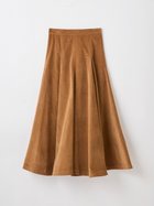 【ヴァン/Vin】のベロアタックフレアスカート 人気、トレンドファッション・服の通販 founy(ファニー) ファッション Fashion レディースファッション Fashion for Women スカート Skirts Aライン・フレアスカート A-Line & Flared Skirts エレガント 上品 Elegant ショート Short, Short Length フレア Flare, Flared フロント Front, Front Design thumbnail ベージュ|ID: prp329100004787648 ipo3291000000035087711