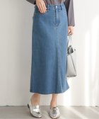 【イッカ/ikka】のデニムロングスカート ブルー|ID: prp329100004787662 ipo3291000000034748369