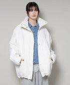 【ナノ ユニバース/nano universe】の撥水加工 中綿スタンドオーバージップブルゾン ホワイト|ID:prp329100004787688