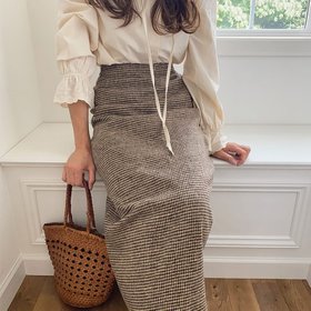 【ジュノア/JUNOAH】の千鳥チェックタイトスカート 人気、トレンドファッション・服の通販 founy(ファニー) ファッション Fashion レディースファッション Fashion for Women スカート Skirts |ID:prp329100004787694