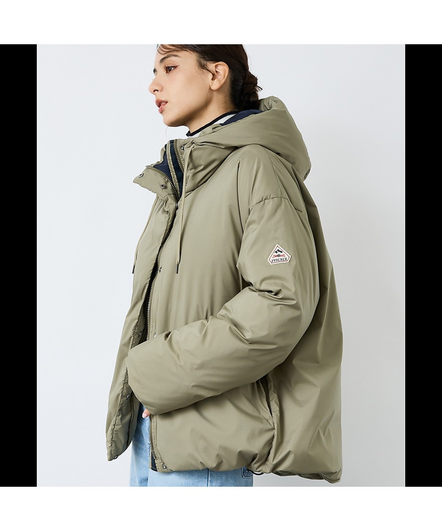 【ルージュヴィフラクレ/Rouge vif la cle】の【PYRENEX / ピレネックス】COMBE / コンブ / ダウンジャケット インテリア・キッズ・メンズ・レディースファッション・服の通販 founy(ファニー) ファッション Fashion レディースファッション Fashion for Women アウター Coat / Outerwear Collection レディースジャケット・軽アウター Jackets ジャケット Jacket, Outerwear スウェット / スエット Sweatshirt, Sweatwear ダウン Down, Puffer ダブル Double, Double-Breasted デニム Denim, Jeans Material ドローコード Drawcord, Drawstring Cord フランス France, French フロント Front, Front Design プレミアム Premium, High-End モダン Modern, Contemporary リラックス Relax, Relaxed Fit 冬 Winter / This Winter グレージュ|ID: prp329100004787732 ipo3291000000034879553