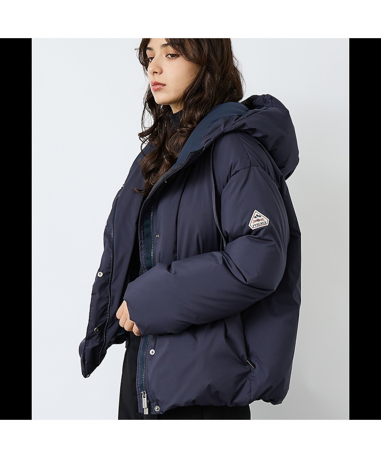 【ルージュヴィフラクレ/Rouge vif la cle】の【PYRENEX / ピレネックス】COMBE / コンブ / ダウンジャケット インテリア・キッズ・メンズ・レディースファッション・服の通販 founy(ファニー) ファッション Fashion レディースファッション Fashion for Women アウター Coat / Outerwear Collection レディースジャケット・軽アウター Jackets ジャケット Jacket, Outerwear スウェット / スエット Sweatshirt, Sweatwear ダウン Down, Puffer ダブル Double, Double-Breasted デニム Denim, Jeans Material ドローコード Drawcord, Drawstring Cord フランス France, French フロント Front, Front Design プレミアム Premium, High-End モダン Modern, Contemporary リラックス Relax, Relaxed Fit 冬 Winter / This Winter ネイビー|ID: prp329100004787732 ipo3291000000034879555