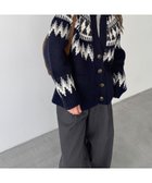 【キャナルジーン/CANAL JEAN】のEl mar ノルディックニットカーディガン ネイビー|ID: prp329100004787789 ipo3291000000034831466