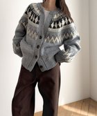 【キャナルジーン/CANAL JEAN】のEl mar ノルディックニットカーディガン グレー|ID: prp329100004787789 ipo3291000000034831468