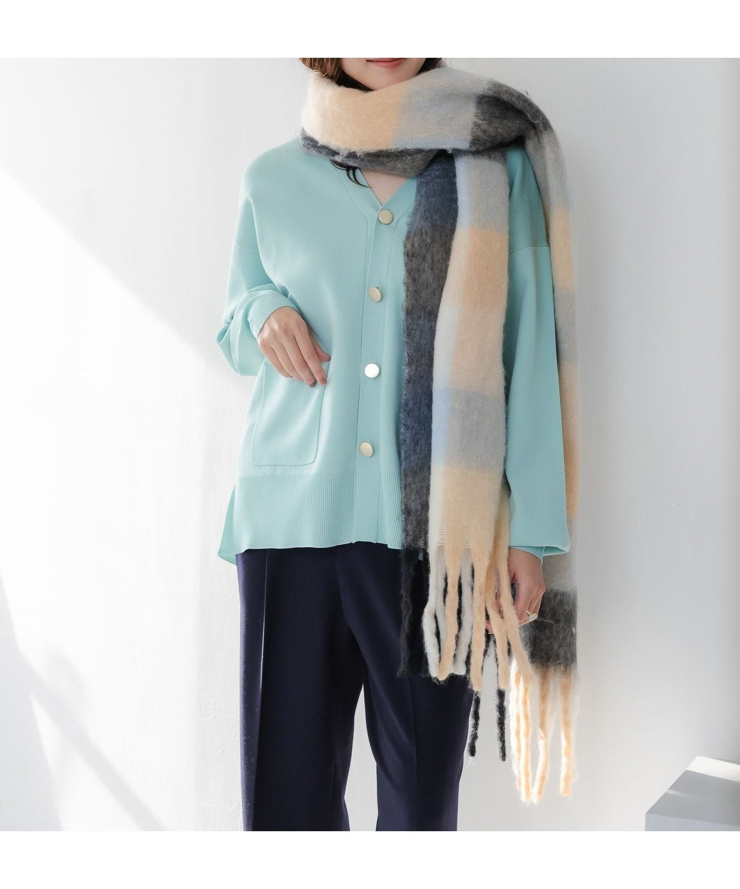 【エルーラ/Elura】のWEB限定カラー 【ランキング獲得!】もっちり立体オーバーカーディガン/327462 インテリア・キッズ・メンズ・レディースファッション・服の通販 founy(ファニー) 　ファッション　Fashion　レディースファッション　Fashion for Women　トップス・カットソー　Cut & Sew Tops　カーディガン・羽織り　Layered Style Cardigans　秋　Autumn　カットソー　Cut and Sewn Top　カーディガン　Cardigan, Knitwear　タイトスカート　Pencil Skirt, Tight Skirt　チェック　Check, Plaid, Tartan　デニム　Denim, Jeans Material　人気　Popular, Best Seller　バランス　Balance, Style Balance　フェミニン　Feminine, Girly　フレア　Flare, Flared　ボトム　Bottoms, Lower Wear　羽織　Haori, Light Jacket　リラックス　Relax, Relaxed Fit　ワイド　Wide, Wide Fit　A/W・秋冬　Autumn/Winter　エレガント 上品　Elegant　【新色】ミント72|ID: prp329100004787808 ipo3291000000035351398