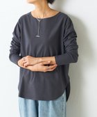 【ビアズリー/BEARDSLEY】のスラブコットン長袖T 人気、トレンドファッション・服の通販 founy(ファニー) ファッション Fashion レディースファッション Fashion for Women トップス・カットソー Cut & Sew Tops インナー Innerwear デコルテ Décolleté, Neckline 長袖 Long Sleeve, Full Sleeve 再入荷 Restock / Back in Stock thumbnail ダークグレー|ID: prp329100004787834 ipo3291000000035032152