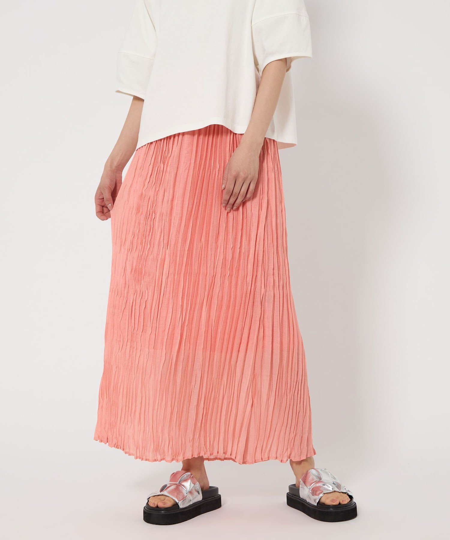 【ユナイテッドアローズ/UNITED ARROWS】のCITEN プリーツナロースカート インテリア・キッズ・メンズ・レディースファッション・服の通販 founy(ファニー) ファッション Fashion レディースファッション Fashion for Women スカート Skirts エアリー Airy Texture シアー Sheer, See-Through フィット Fit, Slim Fit フレア Flare, Flared プリーツ Pleats, Pleated ランダム Random, Irregular A/W・秋冬 Autumn/Winter アウトレット Outlet / Clearance 夏 Summer エレガント 上品 Elegant LT.PINK|ID: prp329100004787841 ipo3291000000034749102