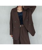 【ページボーイ/PAGEBOY】のMIXボーンジャケット 人気、トレンドファッション・服の通販 founy(ファニー) ファッション Fashion レディースファッション Fashion for Women アウター Coat / Outerwear Collection レディースジャケット・軽アウター Jackets クラシック Classic, Timeless Style ショルダー Shoulder, Shoulder Strap ジャケット Jacket, Outerwear スラックス Slacks, Dress Pants セットアップ Set-Up, Coordinated Outfit ダブル Double, Double-Breasted ドロップ Drop Shoulder, Dropped Style thumbnail ブラウン58|ID: prp329100004787844 ipo3291000000034789707