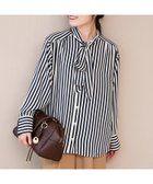 【ルクールブラン/le.coeur blanc】のストライプボウタイブラウス 人気、トレンドファッション・服の通販 founy(ファニー) ファッション Fashion レディースファッション Fashion for Women トップス・カットソー Cut & Sew Tops シャツ・ブラウス・オフィスカジュアル Elegant Blouses & Button-Ups おすすめ Recommended / Our Picks ジャケット Jacket, Outerwear リボン Ribbon, Bow 人気 Popular, Best Seller thumbnail オフ/柄|ID: prp329100004787854 ipo3291000000034843895