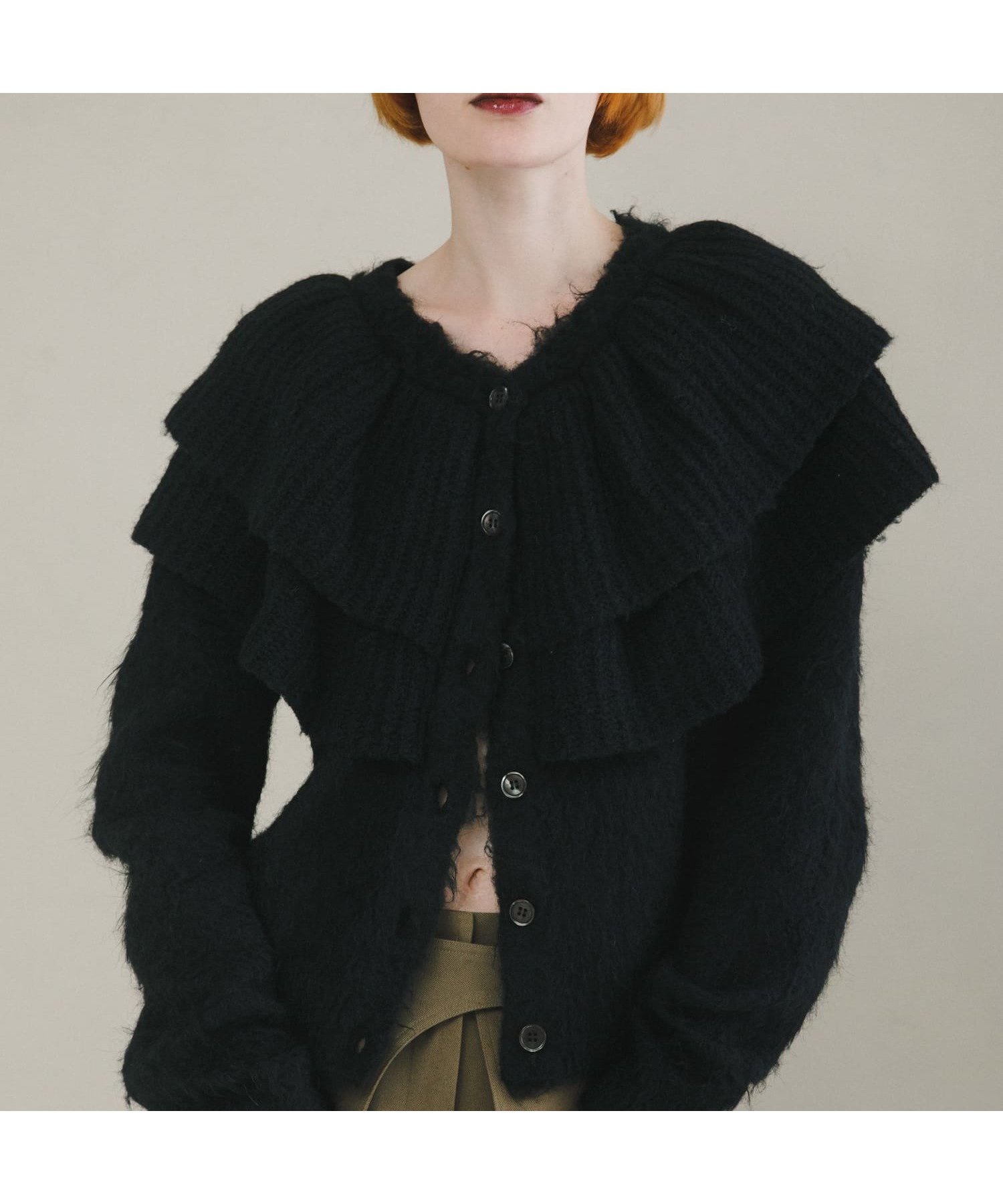 【ラート/LAATO】のfrill frill knit cardigan インテリア・キッズ・メンズ・レディースファッション・服の通販 founy(ファニー) 　ファッション　Fashion　レディースファッション　Fashion for Women　トップス・カットソー　Cut & Sew Tops　ニット　Knit Tops & Sweaters　カーディガン・羽織り　Layered Style Cardigans　カーディガン　Cardigan, Knitwear　トレンド　Trend, Trending Now　なめらか　Smooth, Silky Texture　バランス　Balance, Style Balance　フリル　Frill, Ruffle　フロント　Front, Front Design　A/W・秋冬　Autumn/Winter　冬　Winter / This Winter　2025年　2025　2025-2026秋冬・A/W　Autumn/Winter 2025–26 AW25–26　モス|ID: prp329100004787892 ipo3291000000035039017