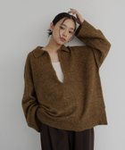 【ヘラム/hellam】のキーネックポロニット マスタード|ID: prp329100004787899 ipo3291000000034928331