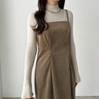 【ジュノア/JUNOAH】のcallautia ベロア調Iラインキャミワンピース 人気、トレンドファッション・服の通販 founy(ファニー) ファッション Fashion レディースファッション Fashion for Women ワンピース Dresses キャミソールワンピース Camisole Dresses ベロア Velour, Soft Velvet thumbnail ダークブラウン|ID: prp329100004787900 ipo3291000000034960424