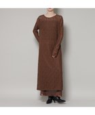 【ナノ ユニバース/nano universe】のカットレースマキシワンピース ブラウン|ID:prp329100004787921