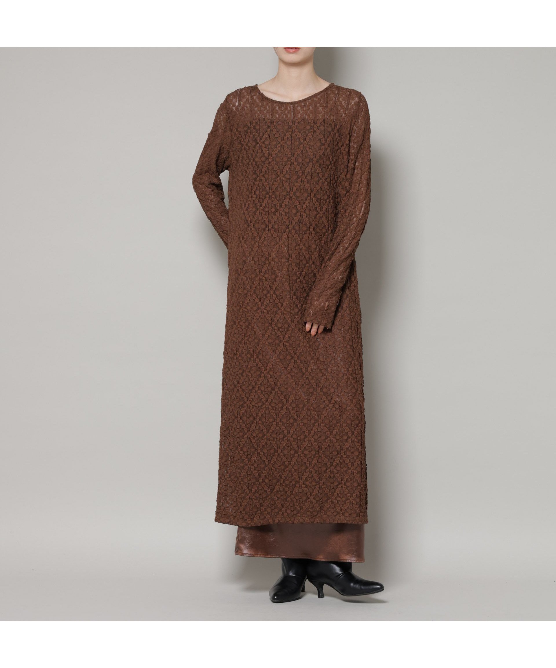 【ナノ ユニバース/nano universe】のカットレースマキシワンピース インテリア・キッズ・メンズ・レディースファッション・服の通販 founy(ファニー) 　ファッション　Fashion　レディースファッション　Fashion for Women　ワンピース　Dresses　マキシ丈ワンピース・ロングドレス　Maxi Dresses / Long One-Pieces　アクセサリー　Fashion Accessories　インナー　Innerwear　ウォッシャブル　Machine Washable　カーディガン　Cardigan, Knitwear　ジャケット　Jacket, Outerwear　トレンド　Trend, Trending Now　フェミニン　Feminine, Girly　マキシ　Maxi, Full Length　レース　Lace, Lace Fabric　アウトレット　Outlet / Clearance　エレガント 上品　Elegant　2026年　2026　ブラウン|ID: prp329100004787921 ipo3291000000034749416