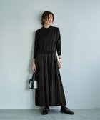 【スタイルデリ/STYLE DELI】のプリーツスカートドッキングワンピース 人気、トレンドファッション・服の通販 founy(ファニー) ファッション Fashion レディースファッション Fashion for Women スカート Skirts プリーツスカート / 上品フェミニンスタイル Pleated Skirts インナー Innerwear くるぶし Ankle-Length ジャケット Jacket, Outerwear スリット Slit, Slit Detail 定番 Standard, Basic Item なめらか Smooth, Silky Texture 長袖 Long Sleeve, Full Sleeve バランス Balance, Style Balance フレア Flare, Flared フロント Front, Front Design プリーツ Pleats, Pleated ポケット Pocket, Pocket Detail ロング Long, Long-Length 冬 Winter / This Winter thumbnail ブラック|ID: prp329100004787935 ipo3291000000034923937