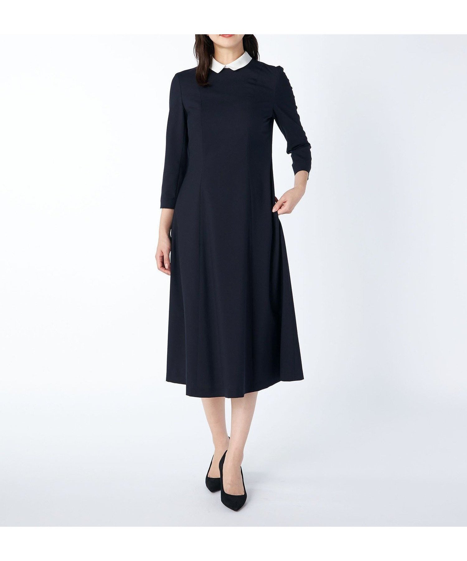 【キース/KEITH】の【Lサイズ】ウールトロワンピース インテリア・キッズ・メンズ・レディースファッション・服の通販 founy(ファニー) 　ファッション　Fashion　レディースファッション　Fashion for Women　ワンピース　Dresses　ロング　Long, Long-Length　ネイビー|ID: prp329100004787952 ipo3291000000034749533