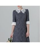 【レジャ/Leja】のLEJA-花柄レースカラースパンコールAラインワンピースドレス 結婚式レディース BLUE|ID: prp329100004787954 ipo3291000000035110703