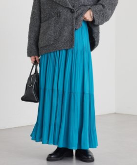 【リヴドロワ/RIVE DROITE】の【上品見え】ティアードプリーツスカート 人気、トレンドファッション・服の通販 founy(ファニー) ファッション Fashion レディースファッション Fashion for Women スカート Skirts プリーツスカート / 上品フェミニンスタイル Pleated Skirts ギャザー Gathered, Ruffled シアー Sheer, See-Through シフォン Chiffon, Lightweight Fabric ジョーゼット Georgette, Semi-Sheer Fabric ティアードスカート Tiered Skirt, Flounced Skirt プリーツ Pleats, Pleated ポケット Pocket, Pocket Detail 冬 Winter / This Winter 再入荷 Restock / Back in Stock おすすめ Recommended / Our Picks エレガント 上品 Elegant |ID:prp329100004787960