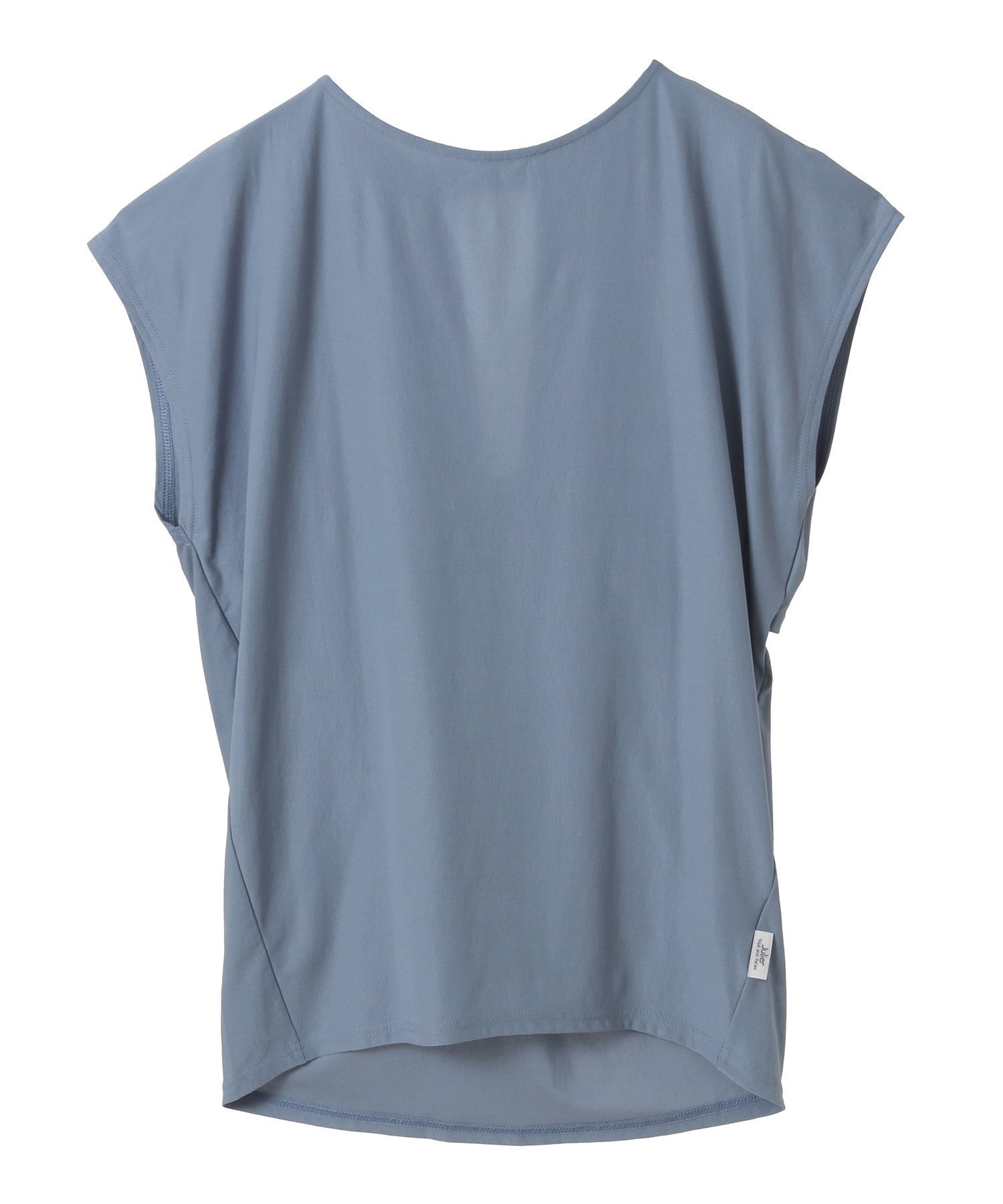 【ジュリエ/Julier】の【定番】ライトプライム バッククロスチュニック インテリア・キッズ・メンズ・レディースファッション・服の通販 founy(ファニー) 　ファッション　Fashion　レディースファッション　Fashion for Women　トップス・カットソー　Cut & Sew Tops　コレクション　Collection, Seasonal Line　シンプル　Simple, Minimal　ストレッチ　Stretch, Stretchy Fabric　ドレープ　Drape, Draping Fabric　定番　Standard, Basic Item　人気　Popular, Best Seller　半袖　Short Sleeve, Half Sleeve　無地　Plain, Solid Color　ヨガ　Yoga, Yoga Wear　ランニング　Running, Running Wear, Activewear, Jogging　リラックス　Relax, Relaxed Fit　ワーク　Workwear, Utility Style　夏　Summer　エレガント 上品　Elegant　ブルー|ID: prp329100004787968 ipo3291000000035101020