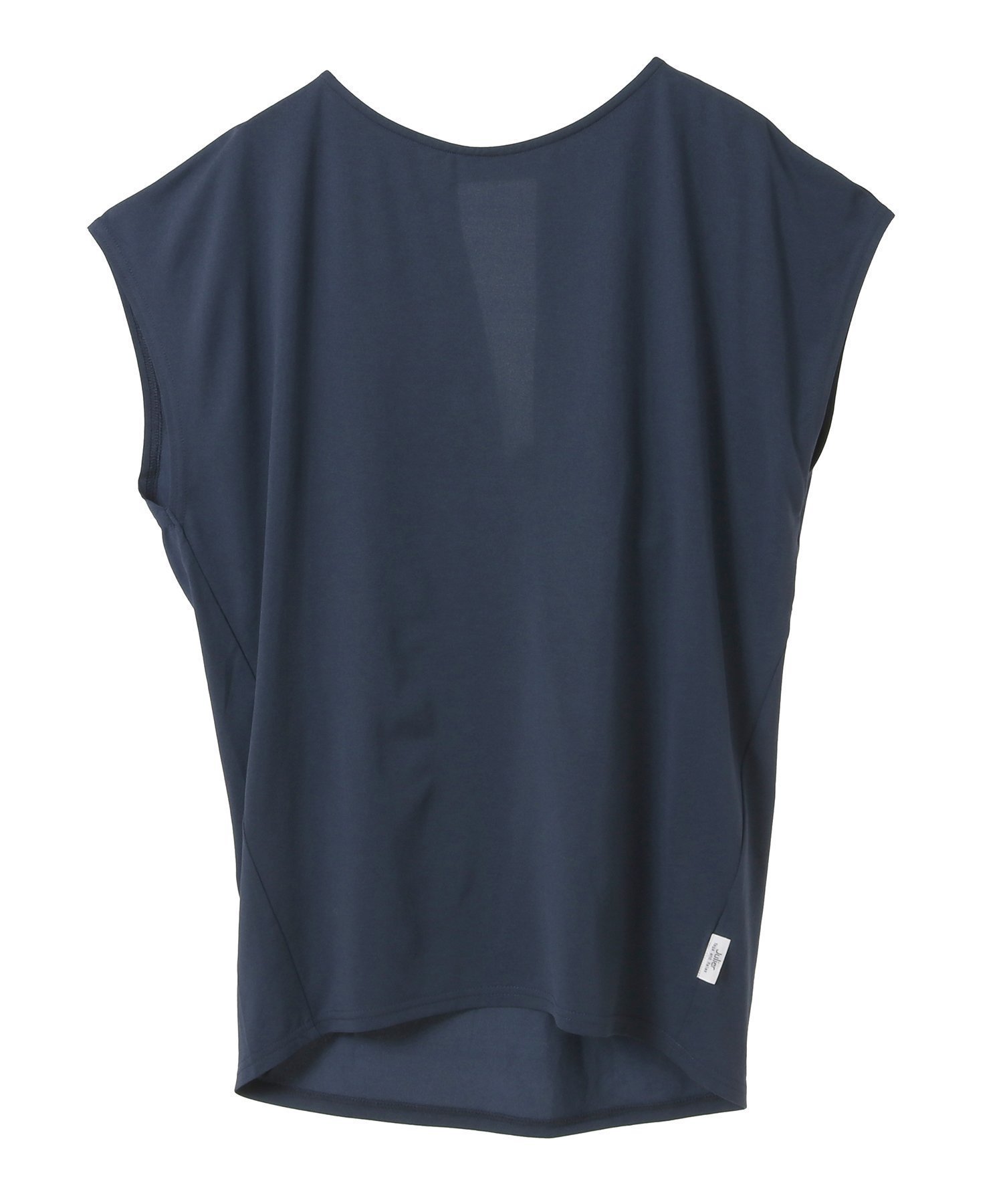 【ジュリエ/Julier】の【定番】ライトプライム バッククロスチュニック インテリア・キッズ・メンズ・レディースファッション・服の通販 founy(ファニー) 　ファッション　Fashion　レディースファッション　Fashion for Women　トップス・カットソー　Cut & Sew Tops　コレクション　Collection, Seasonal Line　シンプル　Simple, Minimal　ストレッチ　Stretch, Stretchy Fabric　ドレープ　Drape, Draping Fabric　定番　Standard, Basic Item　人気　Popular, Best Seller　半袖　Short Sleeve, Half Sleeve　無地　Plain, Solid Color　ヨガ　Yoga, Yoga Wear　ランニング　Running, Running Wear, Activewear, Jogging　リラックス　Relax, Relaxed Fit　ワーク　Workwear, Utility Style　夏　Summer　エレガント 上品　Elegant　ネイビー|ID: prp329100004787968 ipo3291000000035101021