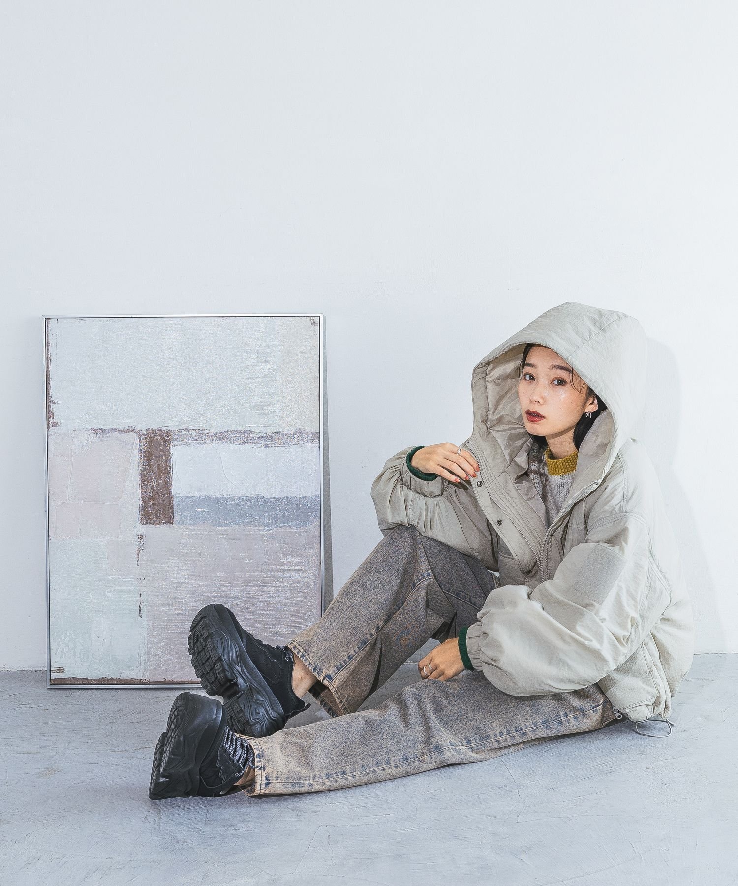 【ジーナシス/JEANASiS】のソデ2WAYモンスターパーカーショートコート インテリア・キッズ・メンズ・レディースファッション・服の通販 founy(ファニー) 　ファッション　Fashion　レディースファッション　Fashion for Women　アウター　Coat / Outerwear Collection　コート・ロングコート・ピーコート　Long Coats, Peacoats & More　秋　Autumn　コンパクト　Compact, Small Size　今季　This Season, Current Season　シャーリング　Shirring, Ruched　ショート　Short, Short Length　ジップ　Zip, Zipper　スポーティ　Sporty, Casual Athletic　フォルム　Silhouette, Form　ベスト　Vest, Waistcoat　ボトム　Bottoms, Lower Wear　ポケット　Pocket, Pocket Detail　防寒　Cold Protection, Winter-Ready　ロング　Long, Long-Length　ワイド　Wide, Wide Fit　冬　Winter / This Winter　おすすめ　Recommended / Our Picks　ライトグレー|ID: prp329100004787971 ipo3291000000034749609