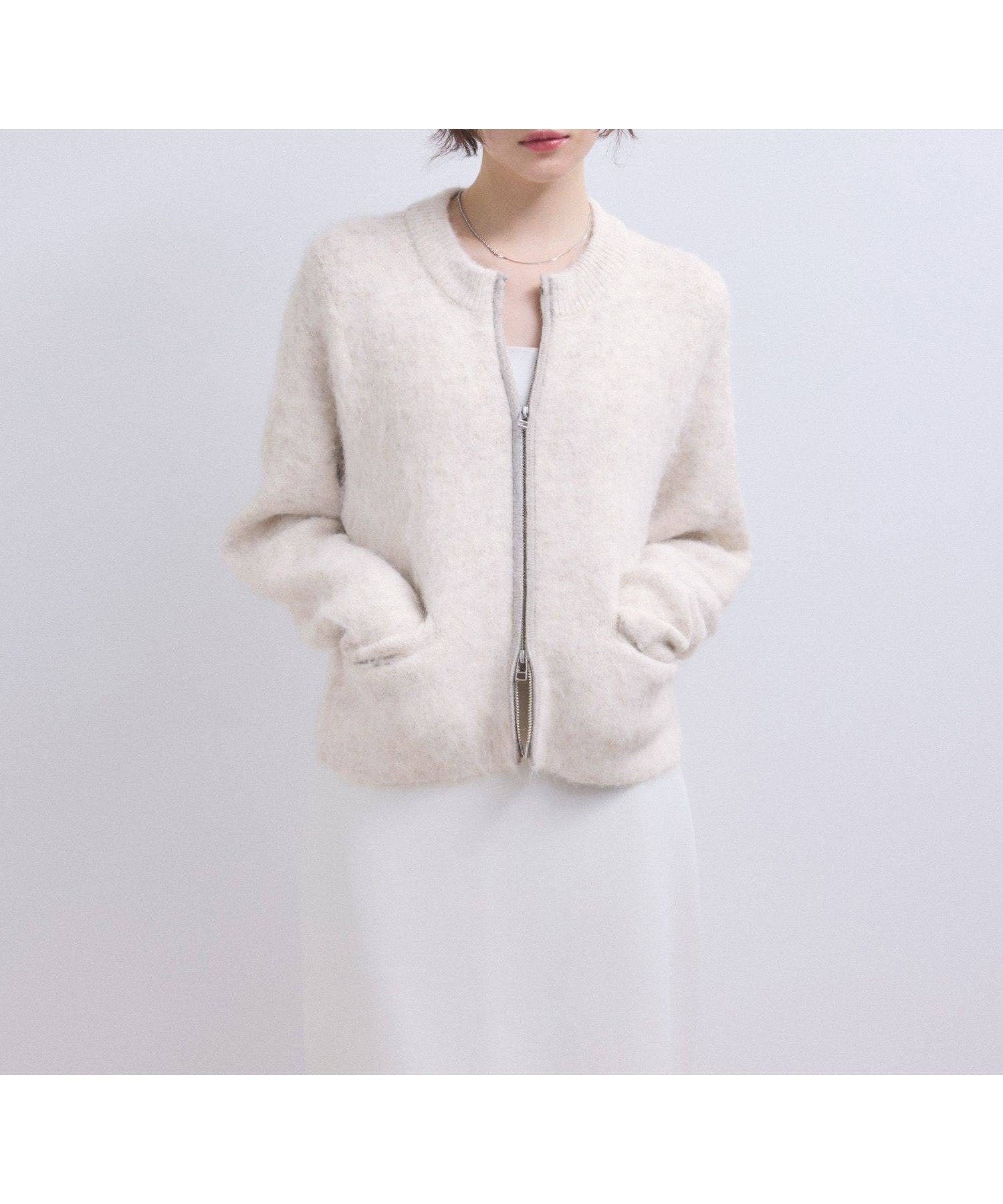 【アダム エ ロペ/ADAM ET ROPE'】の【WEB限定】フラッフィージップショートカーディガン インテリア・キッズ・メンズ・レディースファッション・服の通販 founy(ファニー) 　ファッション　Fashion　レディースファッション　Fashion for Women　トップス・カットソー　Cut & Sew Tops　カーディガン・羽織り　Layered Style Cardigans　イエロー　Yellow　インナー　Innerwear　コンパクト　Compact, Small Size　スラックス　Slacks, Dress Pants　デニム　Denim, Jeans Material　フレア　Flare, Flared　フロント　Front, Front Design　ポケット　Pocket, Pocket Detail　ワイド　Wide, Wide Fit　おすすめ　Recommended / Our Picks　2025年　2025　2025-2026秋冬・A/W　Autumn/Winter 2025–26 AW25–26　キナリ(16)|ID: prp329100004787985 ipo3291000000034832330