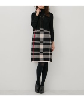 【ジャイロ/JAYRO】のチェックドッキングニットワンピース 人気、トレンドファッション・服の通販 founy(ファニー) ファッション Fashion レディースファッション Fashion for Women ワンピース Dresses ニットワンピース Knit Dresses エレガント 上品 Elegant ショート Short, Short Length シンプル Simple, Minimal スニーカー Sneakers, Trainers チェック Check, Plaid, Tartan ドレープ Drape, Draping Fabric フィット Fit, Slim Fit ボトルネック Bottle Neck, Mock Neck ポケット Pocket, Pocket Detail ミドル Middle Length, Mid Height ロング Long, Long-Length 冬 Winter / This Winter A/W・秋冬 Autumn/Winter |ID:prp329100004788018