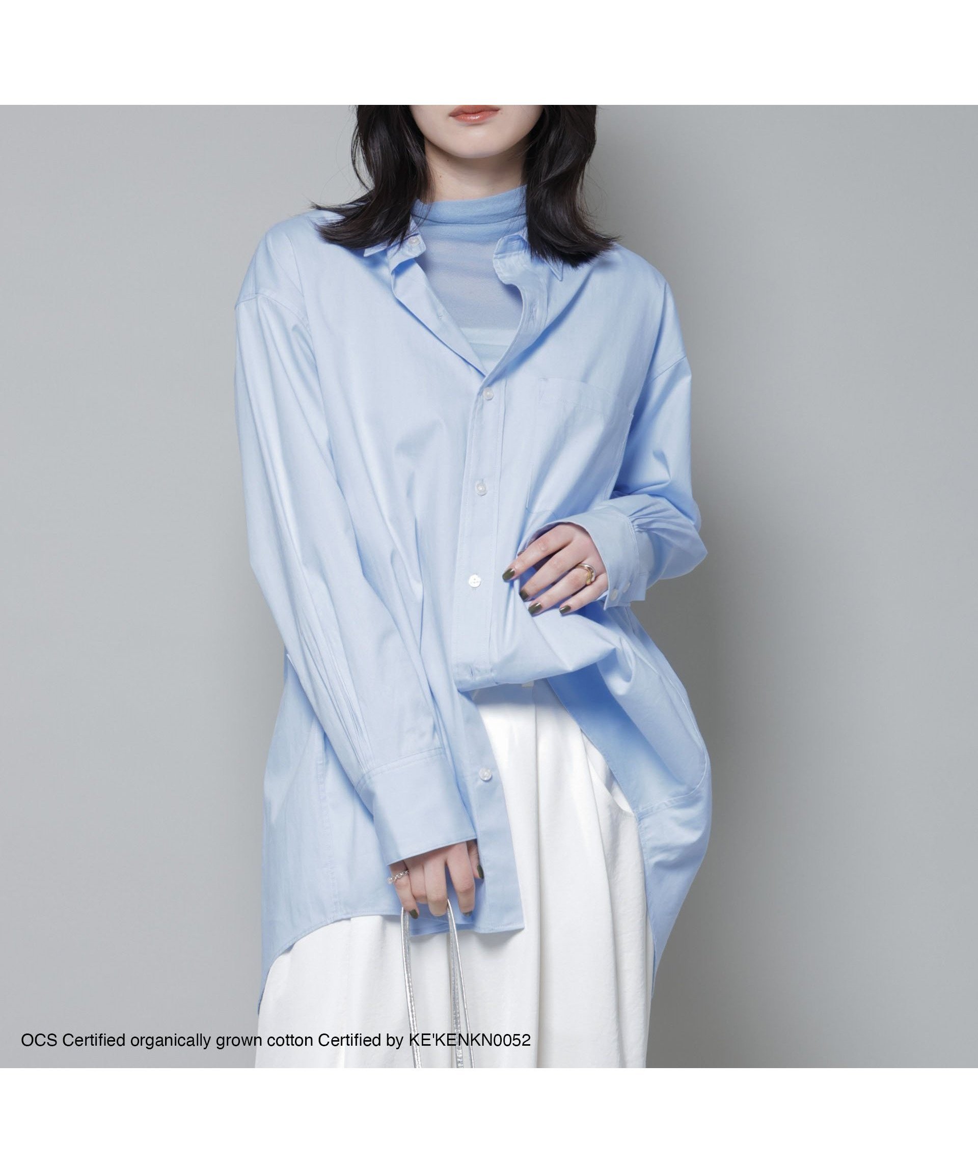 【ナノ ユニバース/nano universe】のオーガニックコットンオックスフォードシャツ ( OCS ) 人気、トレンドファッション・服の通販 founy(ファニー) 　ファッション　Fashion　レディースファッション　Fashion for Women　トップス・カットソー　Cut & Sew Tops　シャツ・ブラウス・オフィスカジュアル　Elegant Blouses & Button-Ups　オーガニック　Organic Cotton　カフス　Cuff Design　シンプル　Simple, Minimal　センター　Center, Center Line　チェーン　Chain, Chain Strap　2026年　2026　 other-1|ID: prp329100004788027 ipo3291000000034749823