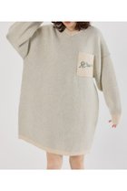 【ロデオクラウンズワイドボウル/RODEO CROWNS WIDE BOWL】のロゴブークレニットワンピース 人気、トレンドファッション・服の通販 founy(ファニー) ファッション Fashion レディースファッション Fashion for Women ワンピース Dresses ニットワンピース Knit Dresses おすすめ Recommended / Our Picks デニム Denim, Jeans Material フロント Front, Front Design ポケット Pocket, Pocket Detail thumbnail IVOY3|ID: prp329100004788039 ipo3291000000035098430