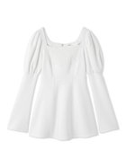 【リリーブラウン/Lily Brown】のロココ調スウェットミニワンピース 人気、トレンドファッション・服の通販 founy(ファニー) ファッション Fashion レディースファッション Fashion for Women ワンピース Dresses クラシカル Classical, Vintage-Inspired サテン Satin, Glossy Fabric シャーリング Shirring, Ruched スウェット / スエット Sweatshirt, Sweatwear スマート Smart, Elegant 雑誌 Magazine, Fashion Magazine 2月号 February Issue, Feb. Edition thumbnail WHT[001]|ID: prp329100004788046 ipo3291000000034749898