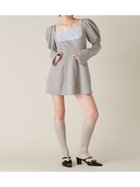 【リリーブラウン/Lily Brown】のロココ調スウェットミニワンピース 人気、トレンドファッション・服の通販 founy(ファニー) ファッション Fashion レディースファッション Fashion for Women ワンピース Dresses クラシカル Classical, Vintage-Inspired サテン Satin, Glossy Fabric シャーリング Shirring, Ruched スウェット / スエット Sweatshirt, Sweatwear スマート Smart, Elegant 雑誌 Magazine, Fashion Magazine 2月号 February Issue, Feb. Edition thumbnail GRY[006]|ID: prp329100004788046 ipo3291000000034749899