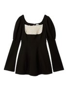 【リリーブラウン/Lily Brown】のロココ調スウェットミニワンピース 人気、トレンドファッション・服の通販 founy(ファニー) ファッション Fashion レディースファッション Fashion for Women ワンピース Dresses クラシカル Classical, Vintage-Inspired サテン Satin, Glossy Fabric シャーリング Shirring, Ruched スウェット / スエット Sweatshirt, Sweatwear スマート Smart, Elegant 雑誌 Magazine, Fashion Magazine 2月号 February Issue, Feb. Edition thumbnail BLK[009]|ID: prp329100004788046 ipo3291000000034749900