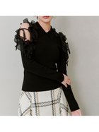 【スナイデル/SNIDEL】のプリーツフリルニットプルオーバー 人気、トレンドファッション・服の通販 founy(ファニー) ファッション Fashion レディースファッション Fashion for Women トップス・カットソー Cut & Sew Tops ニット Knit Tops & Sweaters カジュアルプルオーバー・ニットトップス Pullovers & Knit Tops / Casual Pullovers ウェーブ Wavy Pattern 今季 This Season, Current Season ショルダー Shoulder, Shoulder Strap スマート Smart, Elegant ドッキング Docking, Mixed Material 定番 Standard, Basic Item 人気 Popular, Best Seller フィット Fit, Slim Fit フェミニン Feminine, Girly フリル Frill, Ruffle プリーツ Pleats, Pleated ボトム Bottoms, Lower Wear リボン Ribbon, Bow おすすめ Recommended / Our Picks thumbnail BLK[009]|ID: prp329100004788064 ipo3291000000034976869