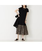 【アバハウスマヴィ/abahouse mavie】の【大人のいちまんワンピ】プリントコンビワンピ 人気、トレンドファッション・服の通販 founy(ファニー) ファッション Fashion レディースファッション Fashion for Women ワンピース Dresses アクセサリー Fashion Accessories カットソー Cut and Sewn Top コンビ Combo, Combination Style ジャケット Jacket, Outerwear ストレート Straight, Straight Cut 夏 Summer thumbnail ブラック|ID: prp329100004788076 ipo3291000000035135003