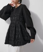 【アダム エ ロペ/ADAM ET ROPE'】の【追加】・【サステナブル】ジャカードビスチェコンビプルオーバー ブラック(01)|ID: prp329100004788083 ipo3291000000034938351