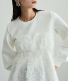 【アダム エ ロペ/ADAM ET ROPE'】の【追加】・【サステナブル】ジャカードビスチェコンビプルオーバー ホワイト系(12)|ID: prp329100004788083 ipo3291000000035050979