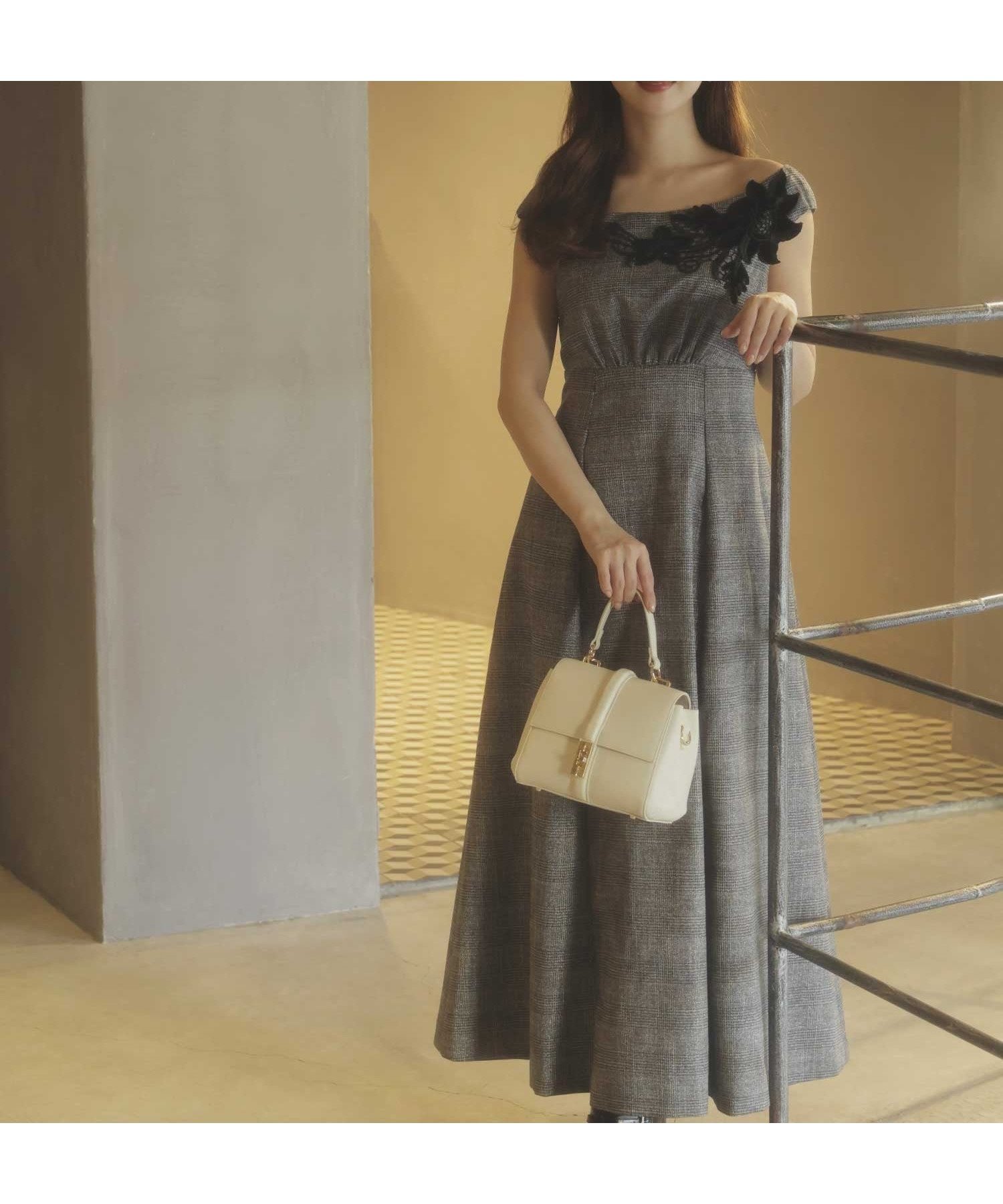 【ノエラ/Noela】のベロアレースチェックワンピース インテリア・キッズ・メンズ・レディースファッション・服の通販 founy(ファニー) ファッション Fashion レディースファッション Fashion for Women ワンピース Dresses クラシカル Classical, Vintage-Inspired チェック Check, Plaid, Tartan ベロア Velour, Soft Velvet ポケット Pocket, Pocket Detail レース Lace, Lace Fabric エレガント 上品 Elegant ミックス1|ID: prp329100004788087 ipo3291000000034844641