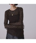 【アダム エ ロペ/ADAM ET ROPE'】のフレアスリーブレーストップス 人気、トレンドファッション・服の通販 founy(ファニー) ファッション Fashion レディースファッション Fashion for Women トップス・カットソー Cut & Sew Tops インナー Innerwear カーディガン Cardigan, Knitwear シンプル Simple, Minimal スウェット / スエット Sweatshirt, Sweatwear スリーブ Sleeve, Long Sleeve / Short Sleeve フィット Fit, Slim Fit フレア Flare, Flared ポケット Pocket, Pocket Detail ラッセル Raschel, Raschel Lace レース Lace, Lace Fabric おすすめ Recommended / Our Picks エレガント 上品 Elegant 2025年 2025 2025-2026秋冬・A/W Autumn/Winter 2025–26 AW25–26 thumbnail ダークブラウン(20)|ID: prp329100004788164 ipo3291000000034930380