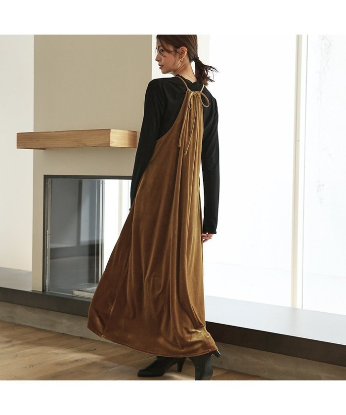 【アバハウスマヴィ/abahouse mavie】の【大人のいちまんワンピ】プリント ベロアキャミワンピ インテリア・キッズ・メンズ・レディースファッション・服の通販 founy(ファニー) https://founy.com/ ファッション Fashion レディースファッション Fashion for Women ワンピース Dresses キャミソールワンピース Camisole Dresses おすすめ Recommended / Our Picks インナー Innerwear タンク Tank Top, Sleeveless Top フラワー Flower, Floral フレア Flare, Flared プリント Print, Printed Pattern ベロア Velour, Soft Velvet エレガント 上品 Elegant 冬 Winter / This Winter 夏 Summer A/W・秋冬 Autumn/Winter |ID: prp329100004788169 ipo3291000000035134956