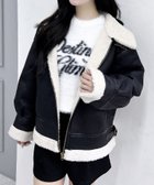 【イング/INGNI】のボアムートンB-3 人気、トレンドファッション・服の通販 founy(ファニー) ファッション Fashion レディースファッション Fashion for Women ジャケット Jacket, Outerwear スタンド Stand Collar, Upright Stand スマホ Smartphone, Mobile Device デニム Denim, Jeans Material なめらか Smooth, Silky Texture パイピング Piping, Trim Design ビッグ Big, Oversized フェイクムートン Faux Shearling, Faux Mouton ブルゾン Blouson, Bomber Jacket ポケット Pocket, Pocket Detail 防寒 Cold Protection, Winter-Ready ムートン Shearling, Mouton おすすめ Recommended / Our Picks エレガント 上品 Elegant thumbnail クロ/アイボリー|ID: prp329100004788179 ipo3291000000034893826