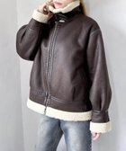 【イング/INGNI】のボアムートンB-3 人気、トレンドファッション・服の通販 founy(ファニー) ファッション Fashion レディースファッション Fashion for Women ジャケット Jacket, Outerwear スタンド Stand Collar, Upright Stand スマホ Smartphone, Mobile Device デニム Denim, Jeans Material なめらか Smooth, Silky Texture パイピング Piping, Trim Design ビッグ Big, Oversized フェイクムートン Faux Shearling, Faux Mouton ブルゾン Blouson, Bomber Jacket ポケット Pocket, Pocket Detail 防寒 Cold Protection, Winter-Ready ムートン Shearling, Mouton おすすめ Recommended / Our Picks エレガント 上品 Elegant thumbnail ブラウン/ベージュ|ID: prp329100004788179 ipo3291000000034893827
