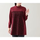 【ミゼール/MISSEL】の【洗える・日本製・3L/4Lサイズあり】千鳥柄フロッキーチュニック 人気、トレンドファッション・服の通販 founy(ファニー) ファッション Fashion レディースファッション Fashion for Women トップス・カットソー Cut & Sew Tops インナー Innerwear エレガント 上品 Elegant 洗える Machine Washable ジャケット Jacket, Outerwear チュニック Tunic, Long Top 長袖 Long Sleeve, Full Sleeve フロント Front, Front Design マフラー Scarf, Muffler 冬 Winter / This Winter おすすめ Recommended / Our Picks 日本製 Made In Japan thumbnail レッド|ID: prp329100004788191 ipo3291000000034929825